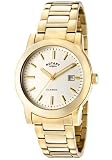 ROTARY Watches:Men's Classic Champagne Dial Yellow Gold Tone Stainless Steel