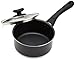 Ecolution Artistry Nonstick Sauce Pan, Easy To Clean, Comfortable Handle, Even Heating, Dishwasher Safe Pots and Pans, 2-Quart, Black