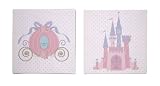 Disney Princess Dreams 2 Piece Wall Hanging, Pink
