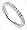 316 Stainless Steel Eternity Ring with Clear CZ Stones - Size 5