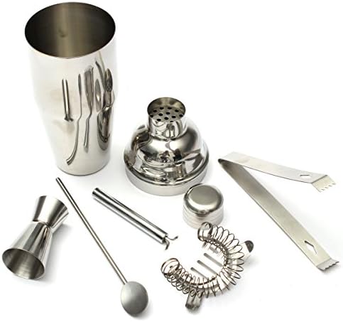 Cocktail Shakers & Bar Sets 5pcs/Set 750ml Stainless Steel Cocktail Shaker Mixer Drink Bartender Tool Kit