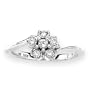 14K White Gold 1/4 ct. Diamond Fashion Ring
