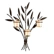 Leaf Wall Sconce with 3-Votive Cups