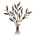 Leaf Wall Sconce with 3-Votive Cups
