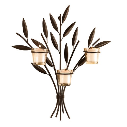 Leaf Wall Sconce with 3-Votive Cups - Kitchen & Dining from Amazon.com from amazon.com