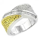 14K Round & Baguette Cut Diamond Ring