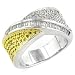 Jewelry : 14K Round & Baguette Cut Diamond Ring