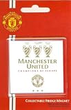 OFFICIAL MANCHESTER UNITED FC 3 TIMES CHAMPIONS OF EUROPE FRIDGE MAGNET