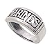 SilverBin Sterling Silver High Polish Cutout Marines Band Ring