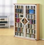 VCM Venezia CD/DVD/Video-Schrank buche
