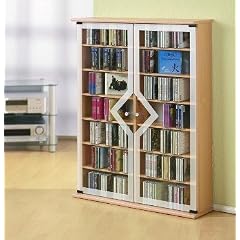 VCM Venezia CD/DVD/Video-Schrank mahagoni