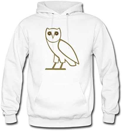 Fundeardk Mens Bottom Drake Athletic Design Gildan Hoodie Sweatshirt (NEW) White S