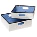 Rubbermaid 3F27 Configurations Nesting Storage Bins, 2-Pack, Natural