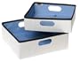 Rubbermaid 3F27 Configurations Nesting Storage Bins, 2-Pack, Natural