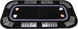 JPCommerce 3in1 3 in 1 Poker Craps and Roulette Folding Table Top with Cup Holders