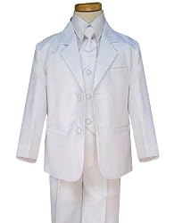 Gino Formal Suit Set White for Boys From Baby to Teen