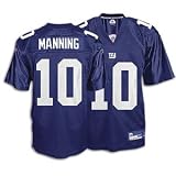 Eli Manning Jersey: Reebok Blue Replica #10 New York Giants Jersey - X-Large