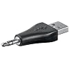 Wentronic USB-Adapter (A-Stecker auf 3,5mm Stecker)