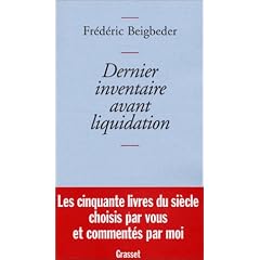 Dernier inventaire avant liquidation