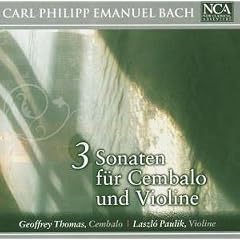 Bach C.P. E: 3 Sonatas for Violin & Cembalo