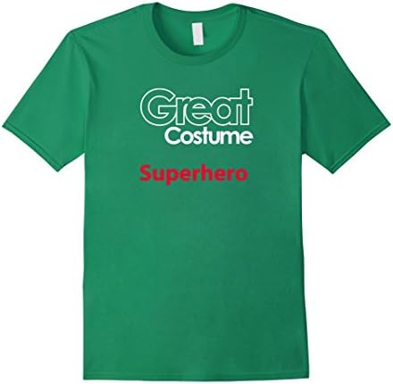 Men's Generic Superhero funny Halloween Costume Tshirt 3XL Kelly Green