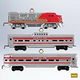 2011 LIONEL Santa Fe Super Chief Miniature Train Ornaments - QXM9119
