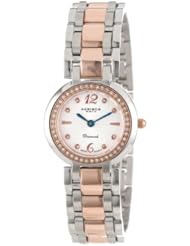 Akribos XXIV Womens AK513TTR Stainless Steel Diamond Bracelet Watch