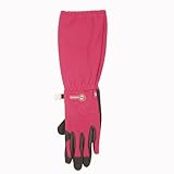 Barbara's Way Women's Long Gardening 21289 One Size Glove by Isotoner, Pink