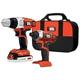 Black & Decker BDCD220IA-1 20-Volt MAX Lithium-Ion Drill/Driver and Impact Driver with 1 Battery [並行