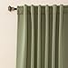 Best Home Fashion Thermal Insulated Blackout Curtains - Back Tab/ Rod Pocket - Olive - 52