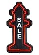 Neon "Sale" Sign - Black Fire Hydrant Neon "Sale" Sign - Attract Customers to Your Store - Sign Measures 24"H x 12"W