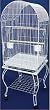 Brand New Parrot Bird Cage Cages Dome w/Stand 24x24x62-0204WHT
