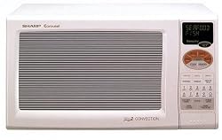 Sharp R-820Bw 900-Watt 0.9-Cubic-Foot Convection Microwave, White