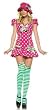 CLEARANCE Isn't She Cute? And so will you be in this Raspberry Girl Costume - Wow includes stockings and bonnet too!