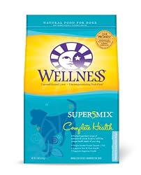 Wellness Super5Mix Dry Dog Food, Complete Health Whitefish and Sweet Potato Recipe, 15-Pound