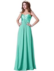 A-line Strapless Beaded Lace-Up Ruched Sweetheart Empire   Waistline Chiffon Homecoming Dress/Bridesmaid Dress/Prom Dress/Party Dress/Wedding Dress 