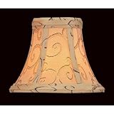 Lite Source CH514-6 Candelabra Shade, Beige Jacquard