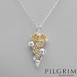 PILGRIM SKANDERBORG, DENMARK Wonderful Necklace Made in Silver Base metal and Beige Enamel. Total item weight 13.20g Length 31in