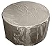 Hiland HLI-F-RCVR Heavy Duty Waterproof Round Propane Fire Pit Cover-48 x 48 x 23-Tan, Square