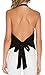 FAVOLOOK Women Sexy Backless Crop Tops Halterneck Tank Cami