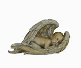 Accents & Occasions Sleeping Baby in Angel Wings Sculpture, 14-Inch Long by 7-1/2-Inch Tall 417PmCMvy8L. SL160 Uncle Sam Skeleton Head Collectible Skull Figurine Statue Sculpture