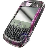 417PmNs01XL. SL160  Premium Designer Hard Snap On Crystal Case for the Blackberry 8520 Curve/Gemini   Cool Pink Butterfly Print