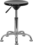 Black Plastic Adjustable Stool - BT-131-1-GG