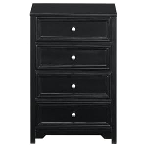 Oxford 4 - drawer Chest, 29.5Hx19.75W, BLACK by 