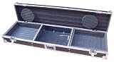 Black High Quality Coffin Type Turntable and 19'' Mixer Case With Pearl Foam Insert, 4 Butterfly Cat
