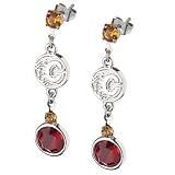 Calgary Flames Crystal Logo Earrings