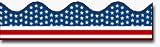 BORDER STARS AND STRIPES SCALLOPED