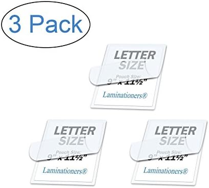 5 Mil Clear Letter Size Thermal Laminating Pouches 9 X 11.5 Qty 100 Hot Glossy Thermal Lamination Sheet Laminator Pockets 9x11.5 (3 Pack)
