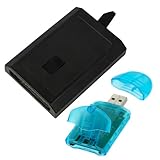 GTMax Black 250G HDD Hard Disk Drive + Blue USB Memory 4 IN 1 (SD/MMC/MS/xD) Card Reader For Microso