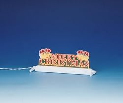 Lemax Village Merry Christmas with Bells Yard Light Accessory #04267